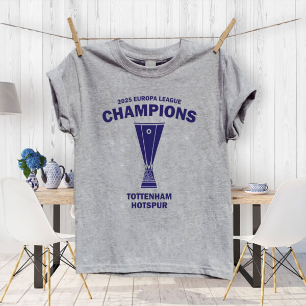 2025 Europa League Champions Tottenham Hotspur T-Shirt