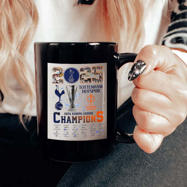 2025 Tottenham Hotspur UEFA Europa League Champions signature Mug
