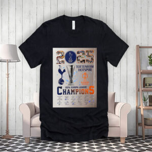 2025 Tottenham Hotspur UEFA Europa League Champions signature T-Shirt