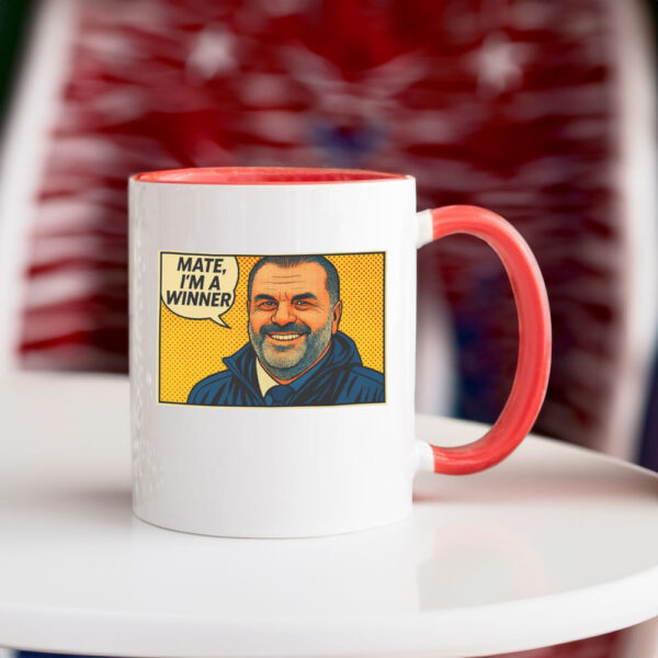Ange Postecoglou Spurs Europa League Winners 2025 'Mate, I'm a winner', Tottenham Hotspur Mug