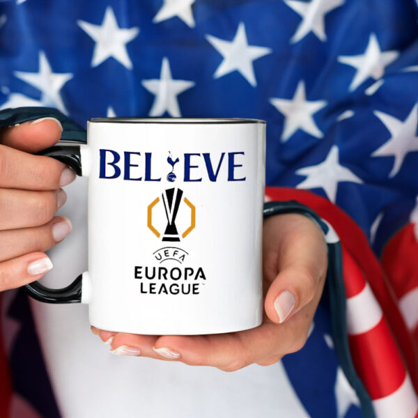 Believe UEFA Europa league Tottenham Hotspur Mug