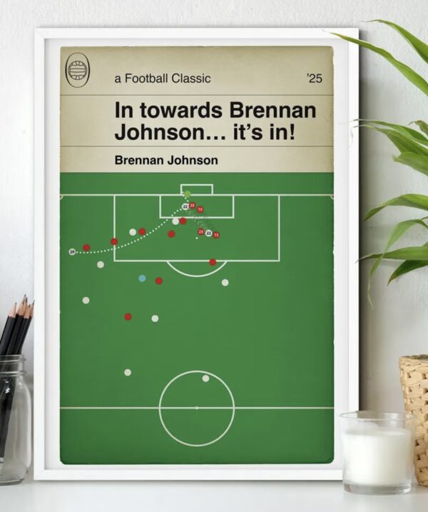 Brennan Johnson winner - Spurs 1 Man Utd 0 - Europa League Final 2025 Poster