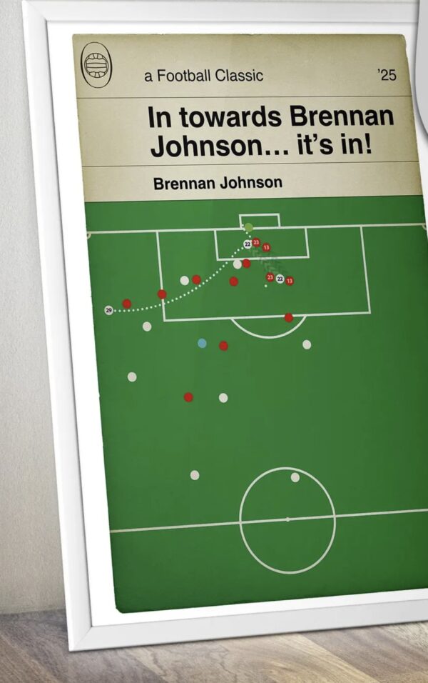 Brennan Johnson winner - Spurs 1 Man Utd 0 - Europa League Final 2025 Poster