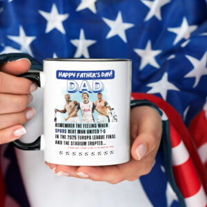 Happy Father's Day, Tottenham Hotspurs 2025 UEFA Europa League Final Winners SPURS Stadium Erupts Mug