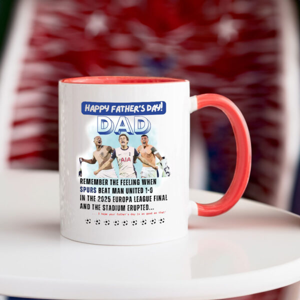 Happy Father's Day, Tottenham Hotspurs 2025 UEFA Europa League Final Winners SPURS Stadium Erupts Mug