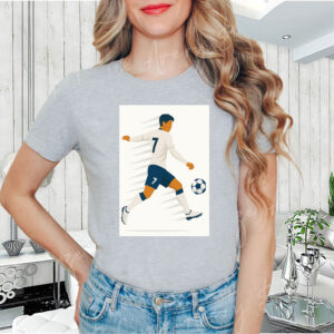 Heung-Min Son Motion Blur- Spurs Minimalist Football T-Shirt