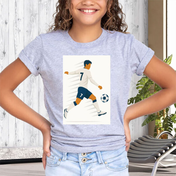 Heung-Min Son Motion Blur- Spurs Minimalist Football T-Shirt