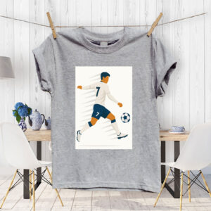 Heung-Min Son Motion Blur- Spurs Minimalist Football T-Shirt