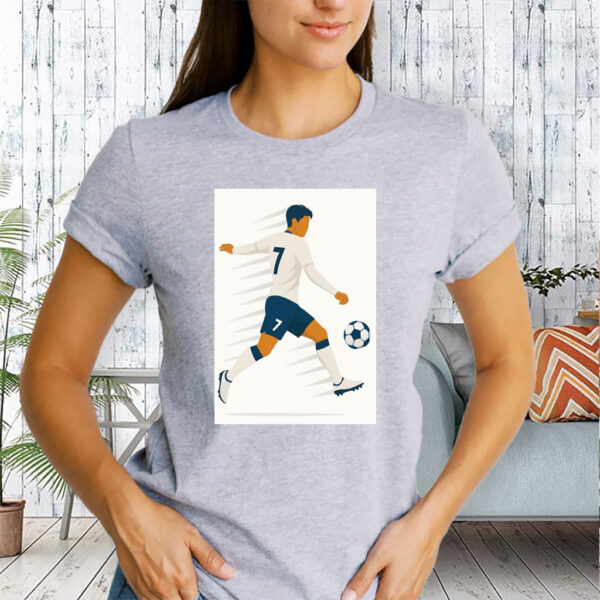 Heung-Min Son Motion Blur- Spurs Minimalist Football T-Shirt