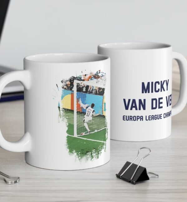 Micky Van De Ven Europa League Final Mug - Tottenham Hotspur