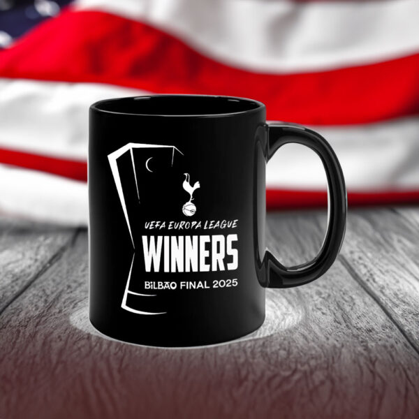 Official Tottenham Hotspur Europa League Champions Bilbao Final 2025 Winners Mug