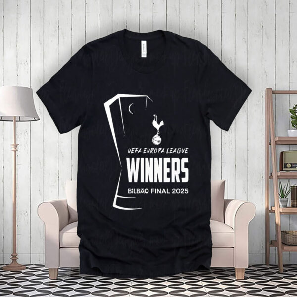 Official Tottenham Hotspur Europa League Champions Bilbao Final 2025 Winners T-Shirt