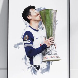 Son Heung-min - 2024 25 - Europa League - Football Poster