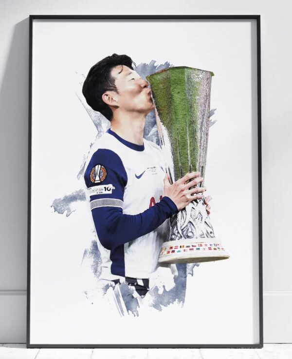 Son Heung-min - 2024 25 - Europa League - Football Poster