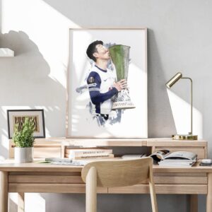 Son Heung-min - 2024 25 - Europa League - Football Poster