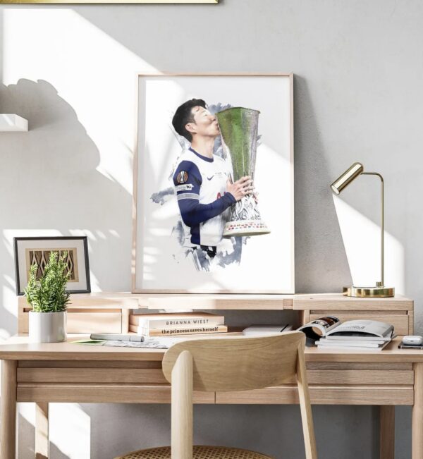 Son Heung-min - 2024 25 - Europa League - Football Poster