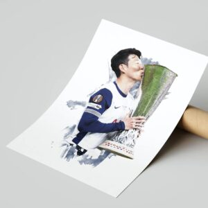 Son Heung-min - 2024 25 - Europa League - Football Poster