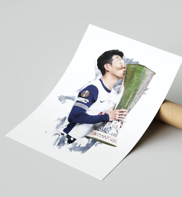 Son Heung-min - 2024 25 - Europa League - Football Poster