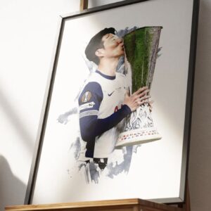 Son Heung-min - 2024 25 - Europa League - Football Poster