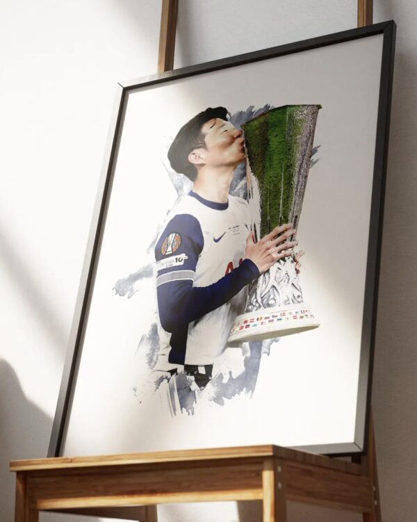 Son Heung-min - 2024 25 - Europa League - Football Poster