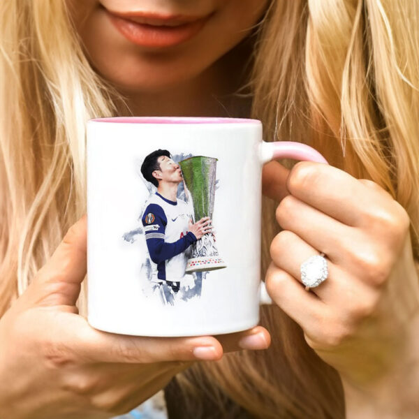 Son Heung-min 2025 - Europa League - Football Mug