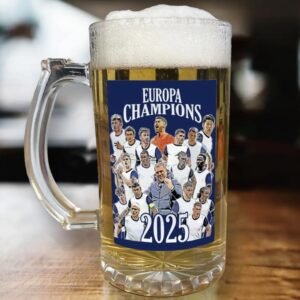 Spurs Champions Of Europa 2025 Glass