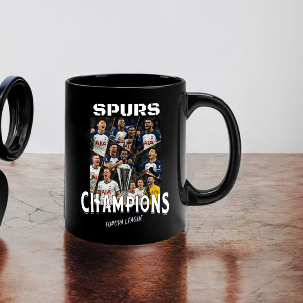 Spurs Europa League Champions, Tottenham Hotspur Football Club,Spurs Champions Of Europa 2025 Mug
