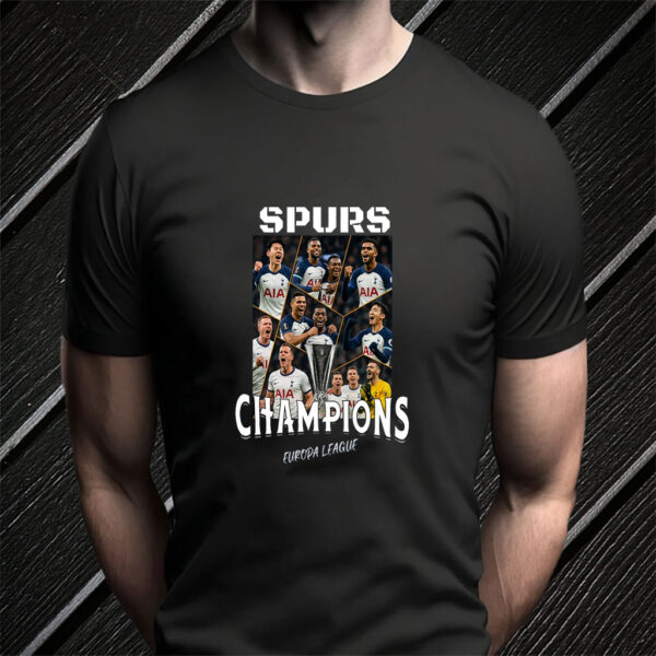 Spurs Europa League Champions, Tottenham Hotspur Football Club,Spurs Champions Of Europa 2025 T-Shirt