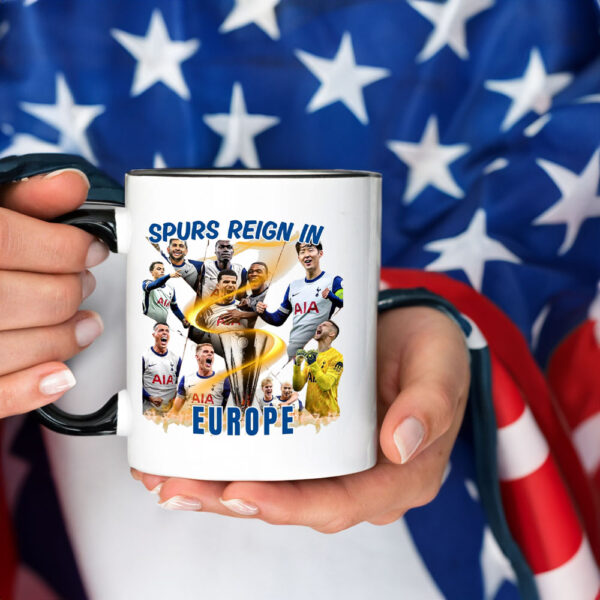 Spurs Reign In Europe, Tottenham Hotspur Spurs Reign In Europe Mug