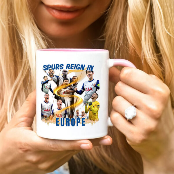 Spurs Reign In Europe, Tottenham Hotspur Spurs Reign In Europe Mug
