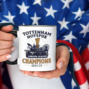 The Original Tottenham Hotspur Spurs, Europa League Champions Winners 2025 Mug