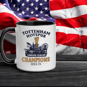 The Original Tottenham Hotspur Spurs, Europa League Champions Winners 2025 Mug