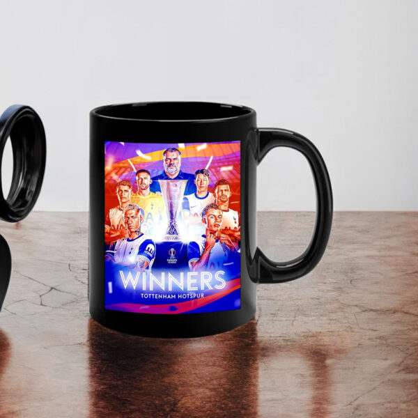 The Tottenham Hotspur UEFA Europa League Champions 2025 poster Mug
