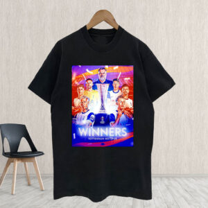 The Tottenham Hotspur UEFA Europa League Champions 2025 poster T-Shirt