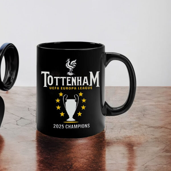 Tottenham 2025 Europa League Champions - Spurs Soccer Fan Mug