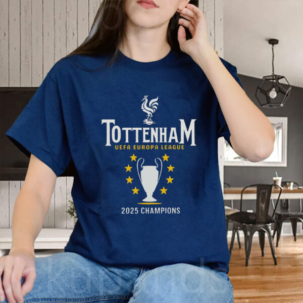 Tottenham 2025 Europa League Champions - Spurs Soccer Fan T-Shirt