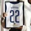 Tottenham 24/25 Brennan Johnson EL champion kit / jersey poster