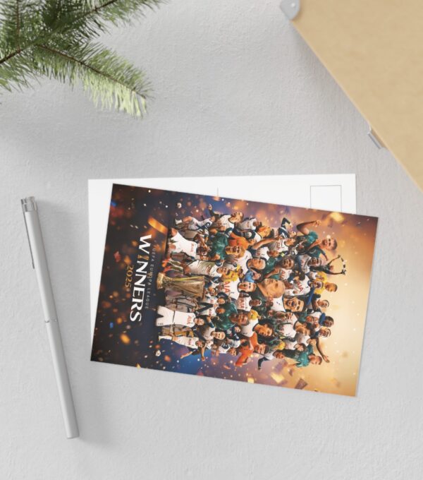 Tottenham Europa League 2025 Champions Fine Art Postcards