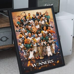 Tottenham Europa League 2025 Champions Poster