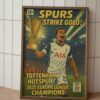 Tottenham Europa League Champions Comic Book Wall Art Poster