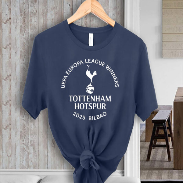 Tottenham Hotspur 2025 UEFA Europa League Winners, Bilbao Final Champions Sport Football Lover T-Shirt