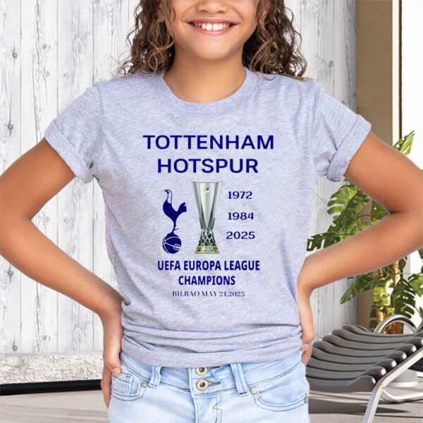 Tottenham Hotspur 2025 UEFA Europa League Winners T-Shirts