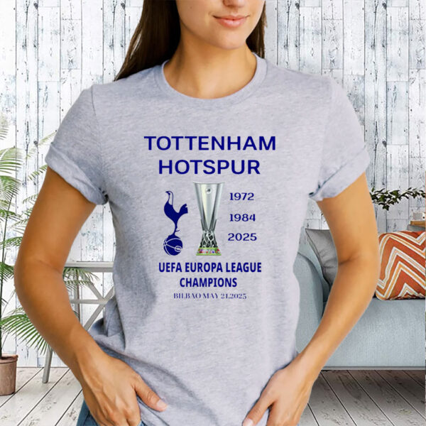 Tottenham Hotspur 2025 UEFA Europa League Winners T-Shirts