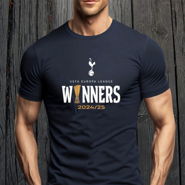 Tottenham Hotspur Europa League 2025 Champions Bilbao Final Winners T-Shirt