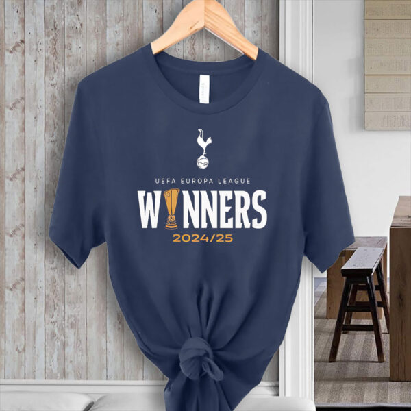 Tottenham Hotspur Europa League 2025 Champions Bilbao Final Winners T-Shirt