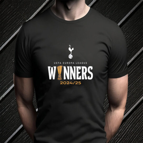 Tottenham Hotspur Europa League 2025 Champions Bilbao Final Winners T-Shirt