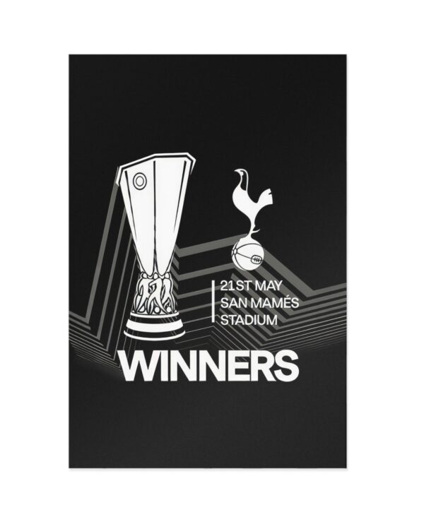 Tottenham Hotspur Europa League 2025 Winners Postcards