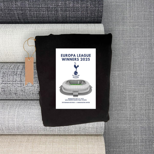 Tottenham Hotspur Europa League 2025 Winners, Stadium & Spurs Logo 2025 T-Shirt