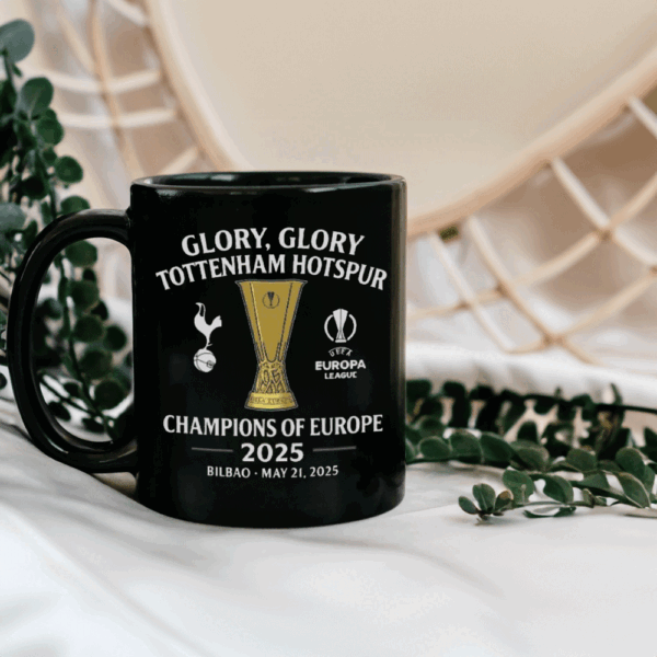 Tottenham Hotspur Europa League Champions 2025 - Football Lover Mug
