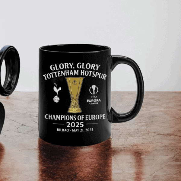Tottenham Hotspur Europa League Champions 2025 - Football Lover Mug